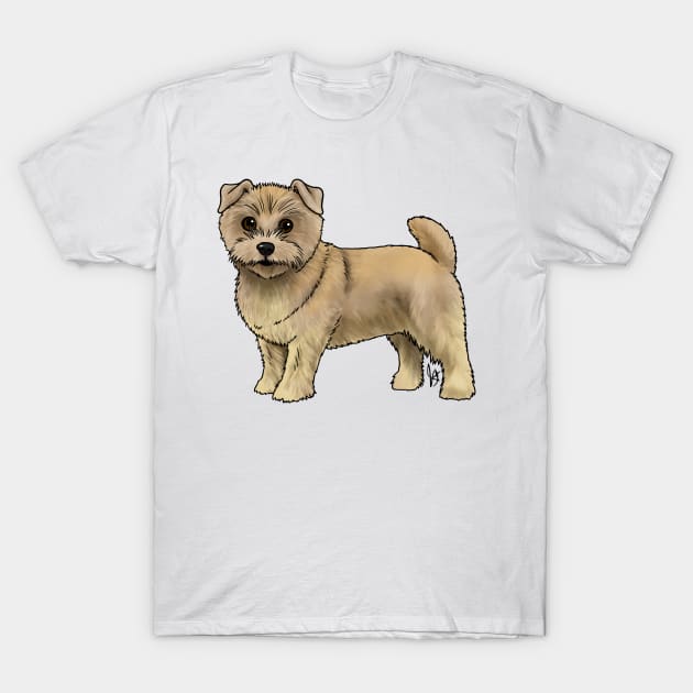 Dog - Norfolk Terrier - Wheaten T-Shirt by Jen's Dogs Custom Gifts and Designs